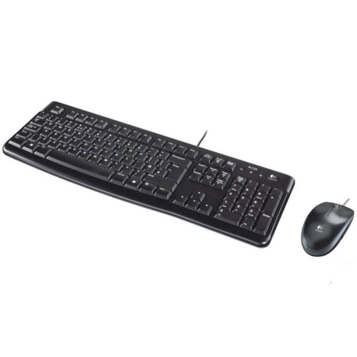 logitech teclado + mouse logitech mk120 optico usb 2.0 negro portugues