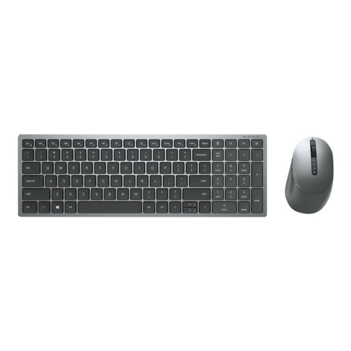 dell kit teclado + mouse raton dell km7120w wireles inalambrico gris titanio