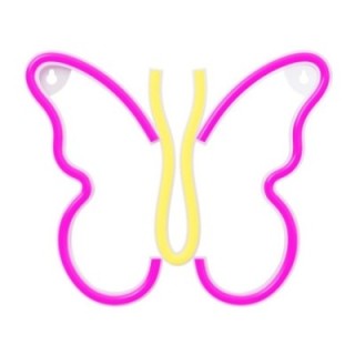 forever lampara forever neon led butterfly pink