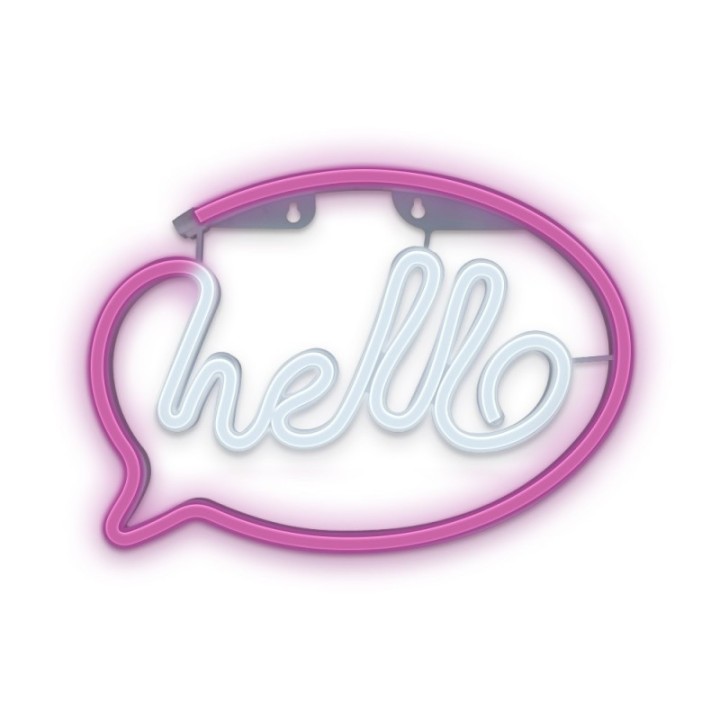 forever lampara forever neon led hello pink white