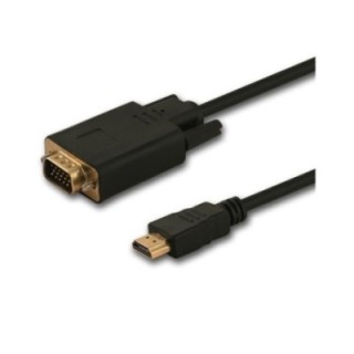 cable hdmi a vga 1.8m savio cl 103 m m 1080p negro macho a hembra