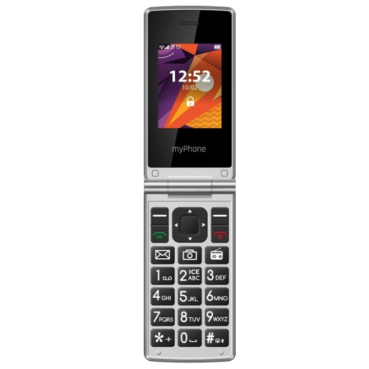 myphone telefono movil myphone tango lte black   silver    2.4 pulgadas    2mpx    4g   negro y plat