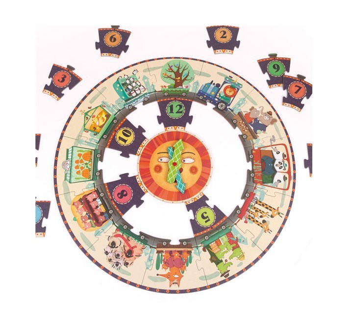 desc.  puzzle xxl mideer 25 pz. reloj