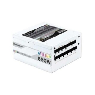 unykach fuente de alimentacion unykach atilius white gaming atx 650w