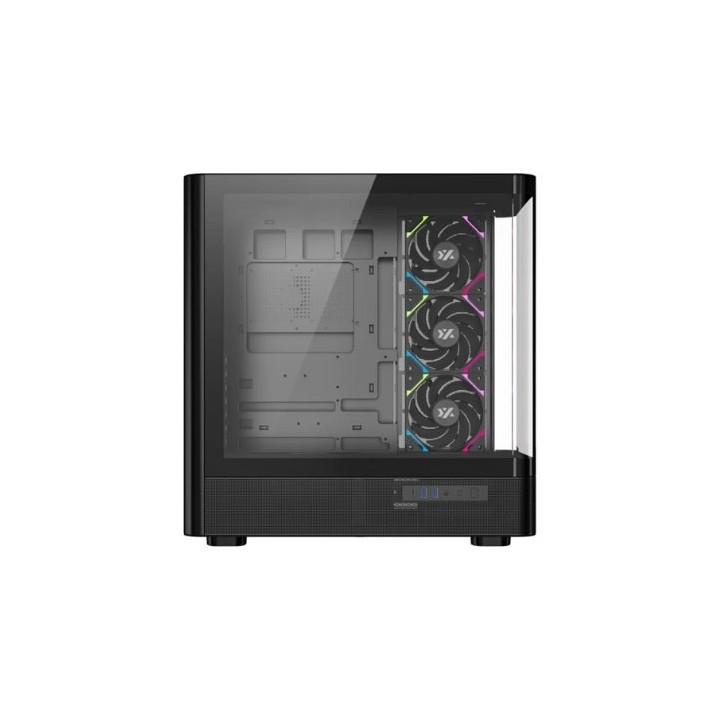 torre atx xyz quantum black 4xvent 120mm argb cpu max 180mm gpu max 400mm