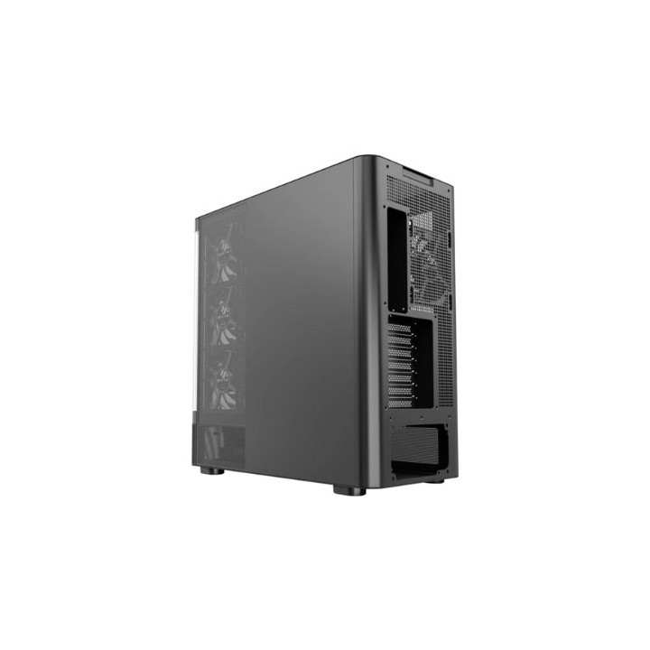 torre atx xyz quantum black 4xvent 120mm argb cpu max 180mm gpu max 400mm