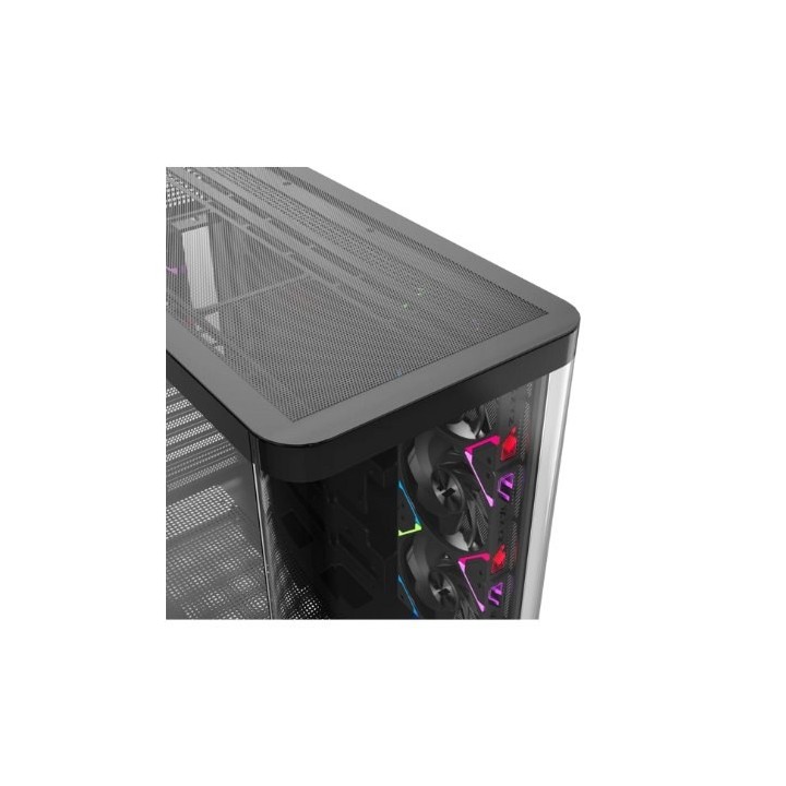 torre atx xyz quantum black 4xvent 120mm argb cpu max 180mm gpu max 400mm