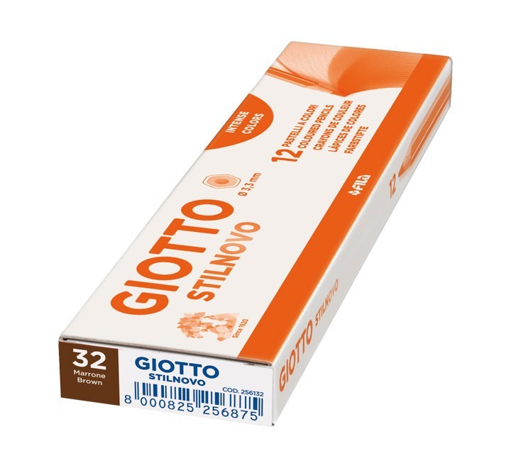 c.12u lapices giotto stilnovo marron 256132