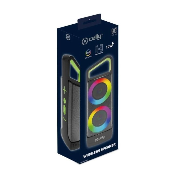 celly altavoz inalambrico rgb 10w