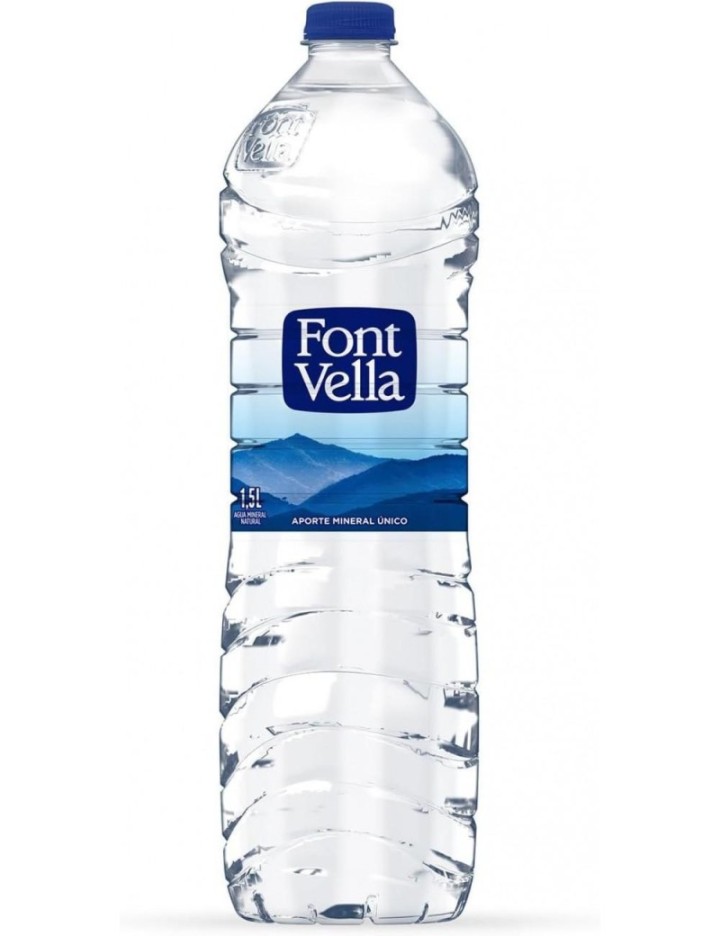 pack 6 bot. agua font vella 1.5 l.