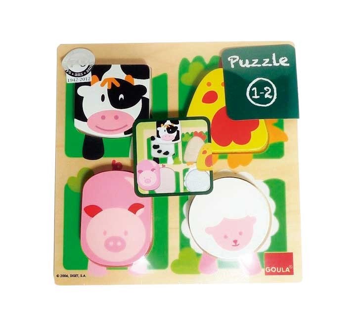desc.  puzzle goula granja 4 pz. tela