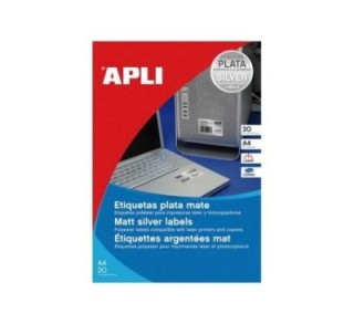 c. 20h etiq adh apli poliester 210x297mm plata