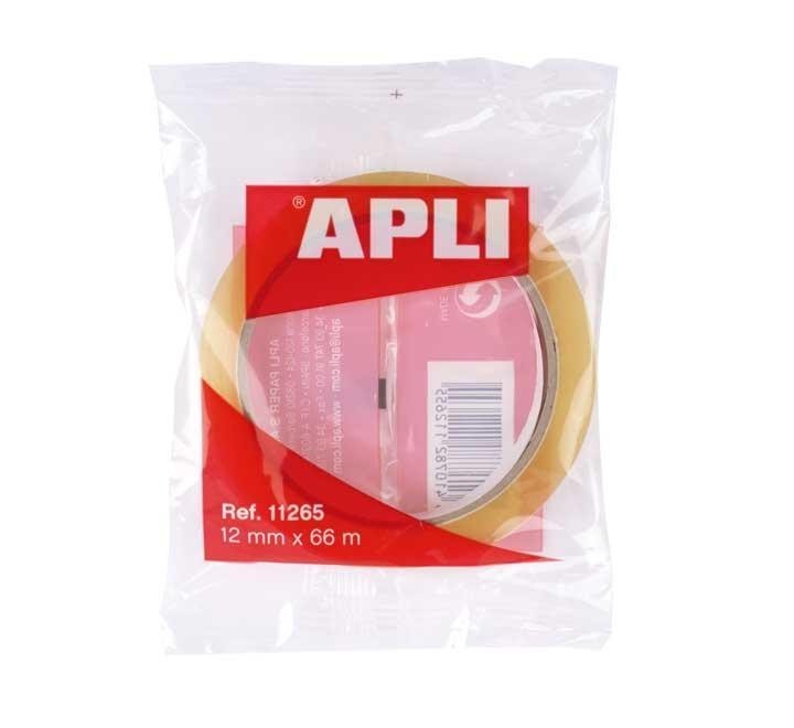 rollo cinta adhesiva transp. apli 12mmx66m