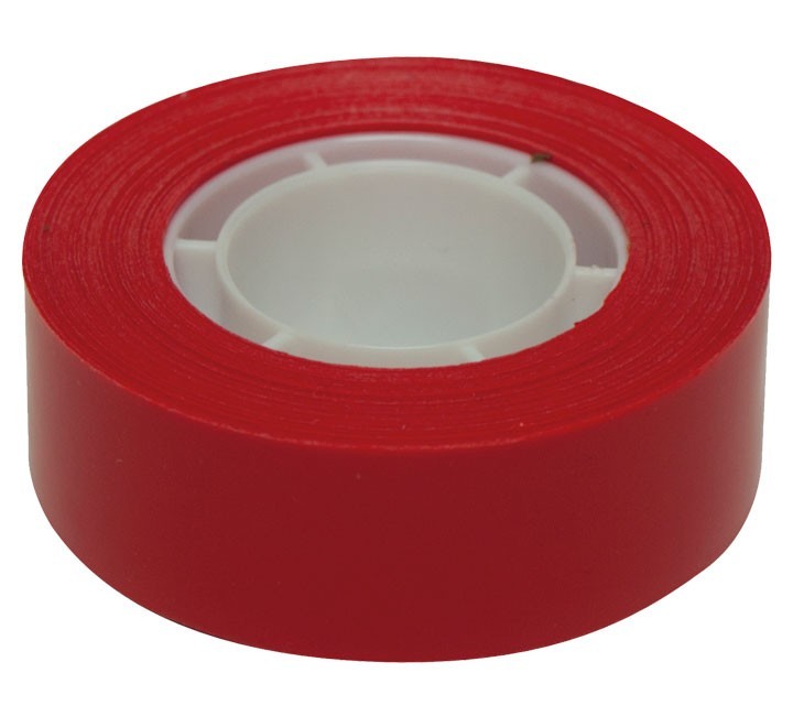 rollo cinta adh. col. rojo 19x33 apli