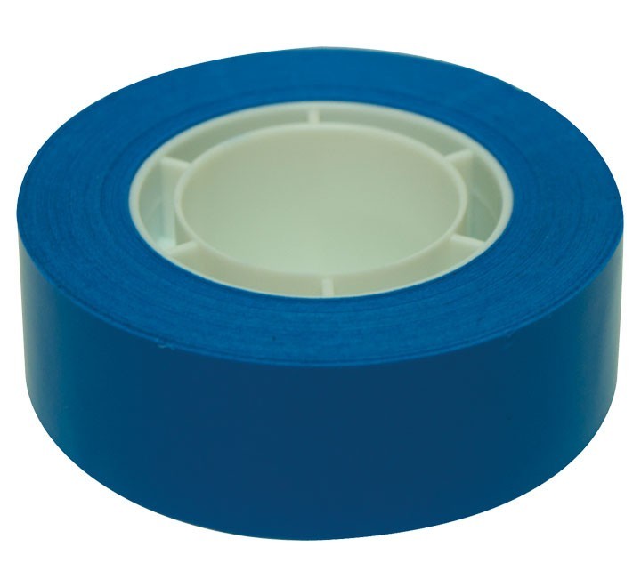 rollo cinta adh. col. azul 19x33 apli