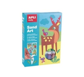 caja 4u apli sand art colorea arena animales