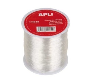bobina silicona elastica apli 0.7x100m transp.