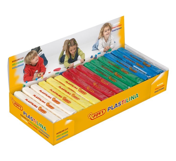 c.15un plastilina jovi 150gr colores basicos 71b