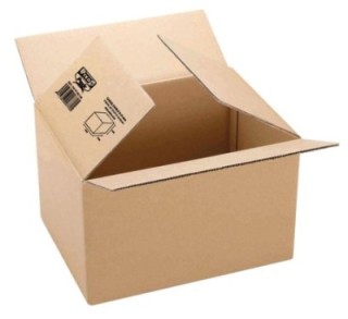 caja carton automontable 304x217x150 mm. kraft pack  5 unidades