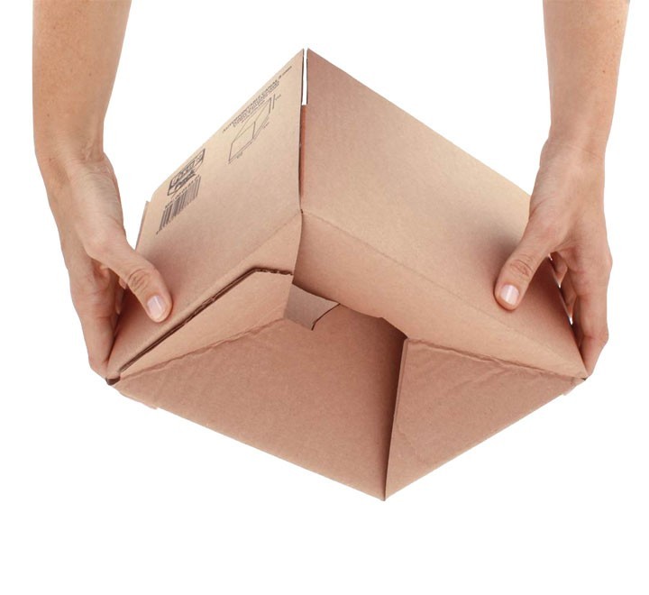 caja carton automontable 427x304x250 mm. kraft pack  5 unidades