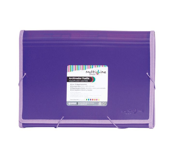 carp. clasif grafoplas multiline 13div pp fo viol