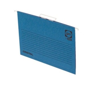 gio c.25 c.c.carpeta colg.cristal cart. folio azul