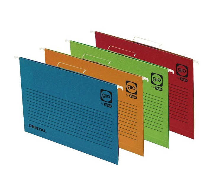 gio c.25 c.c.carpeta colg.cristal cart. folio azul