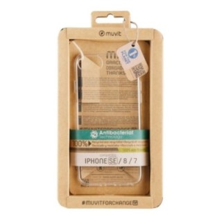 muvit funda muvit recycletek antibacteriana para apple iphone se   8   7 transparente