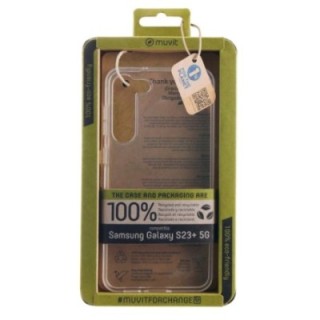muvit funda muvit recycletek para samsung galaxy s23+ 5g transparente