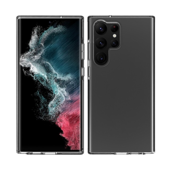 muvit funda muvit shockproof 2m para samsung galaxy s23 ultra 5g transparente