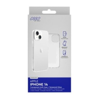 myway carcasa myway para apple iphone 14 transparente