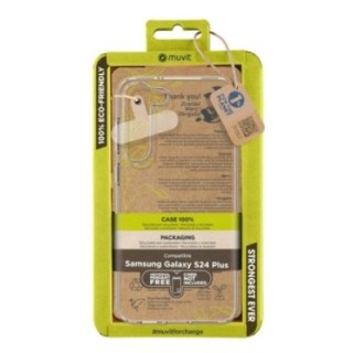 muvit funda muvit recycletek para samsung galaxy s24 plus transparente