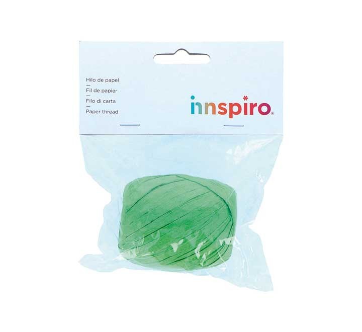 bob. rafia innspiro papel 4x30m verde