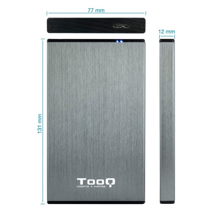 tooq tqe 2527g caja hdd 2.5 usb 3.1 gen1/usb 3.0