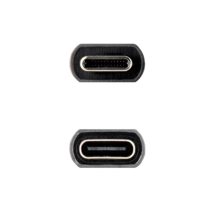 nanocable cable usb 3.2 gen2 usb c m/h 0,5 m negro