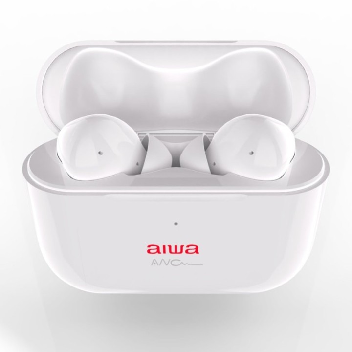 aiwa auriculares inalambricos aiwa ebtw   888anc bluetooth   cancelacion de ruido   color blanco