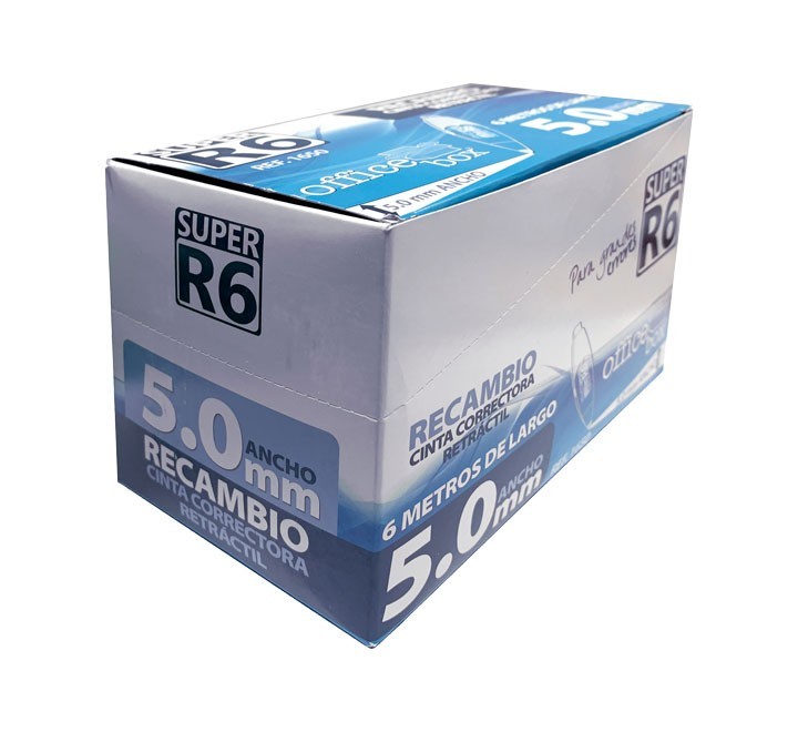 recamb. cinta correct. office box r6 5mmx6m