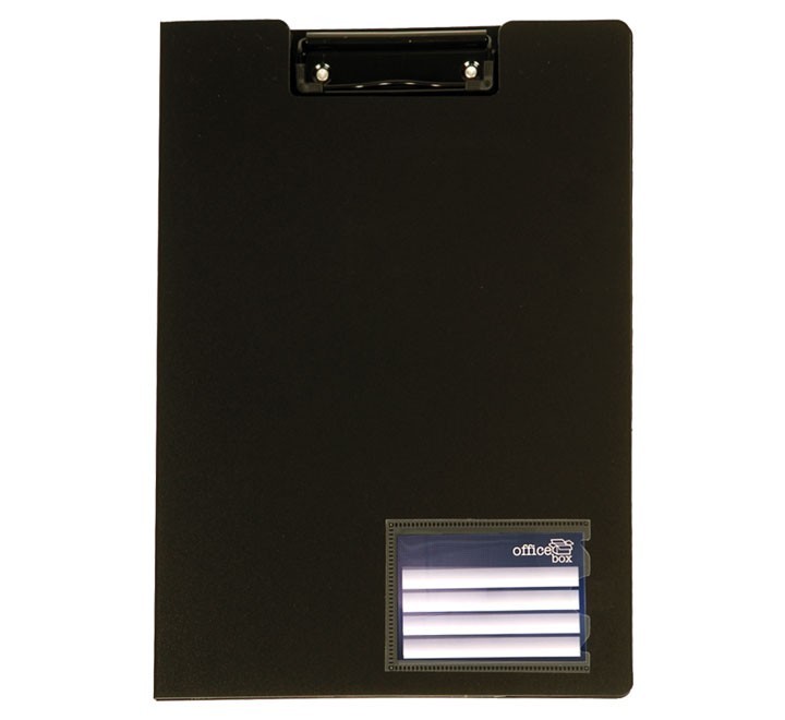 carpeta con pinza metal. office box negro 9468