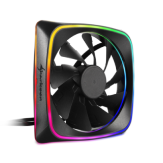 ventilador caja sharkoon shark lights fan 120x120x 25 mm rgb led