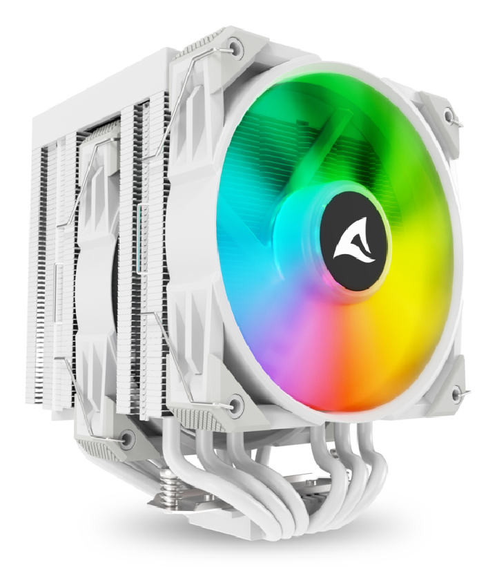 ventilador cpu sharkoon a60 rgb 120mm blanco