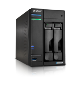 asustor servidor nas asustor tower 2 bay quad   core 2.0ghz cpu dual 2.5gbe ports 4gb ram ddr4