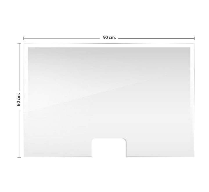 desc.  mampara protec horiz. 90x60x30cm tr