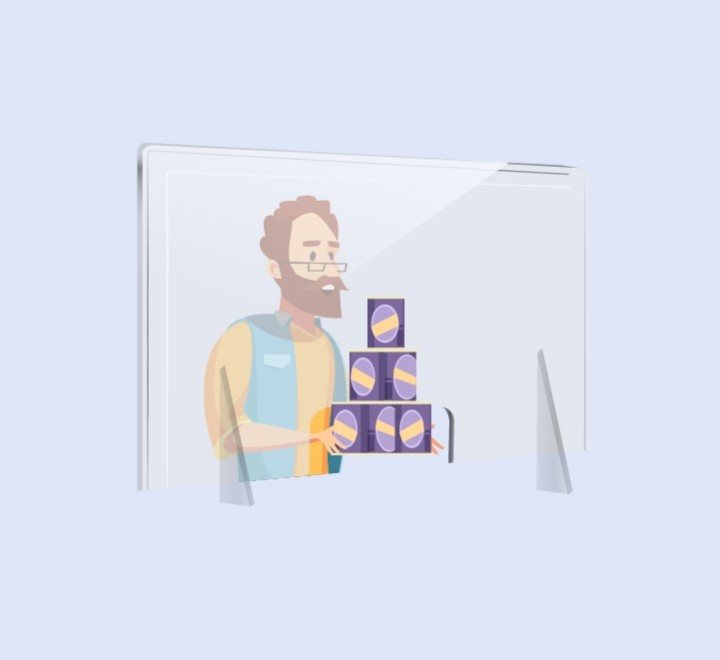 desc.  mampara protec horiz. 90x60x30cm tr