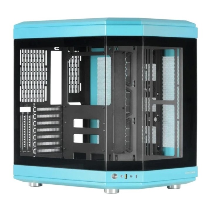 mars gaming caja ordenador mars gaming mc   3t atx cristal templado azul