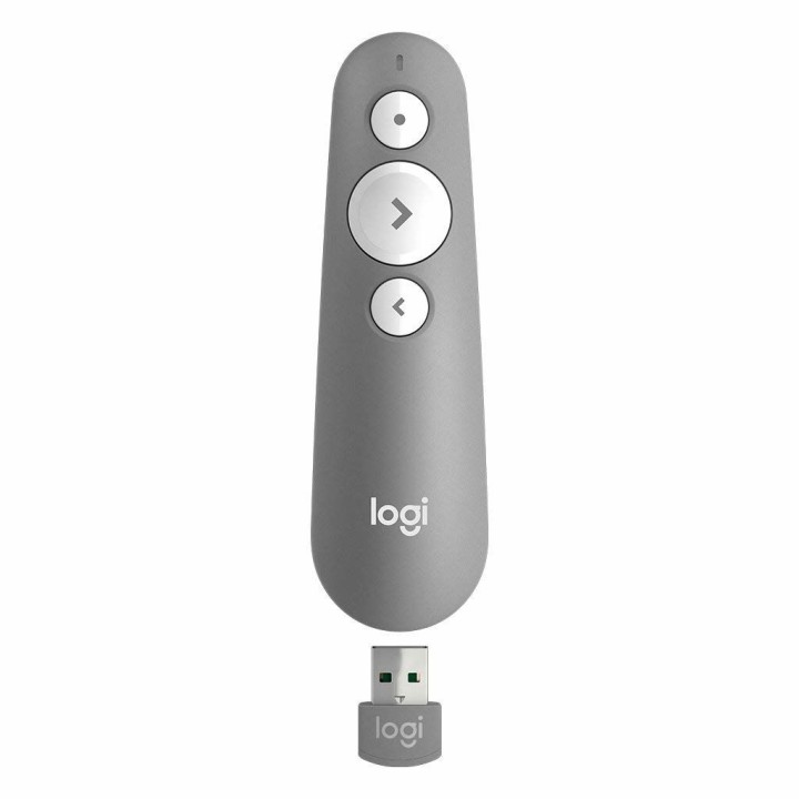 logitech mando wireless inalambrico logitech r500s para presentaciones -  bluetooth -  gris medio