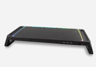 deep gaming elevador soporte de monitor deep gaming con hub usb