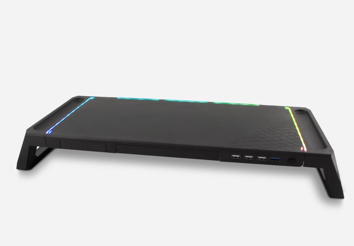 deep gaming elevador soporte de monitor deep gaming con hub usb