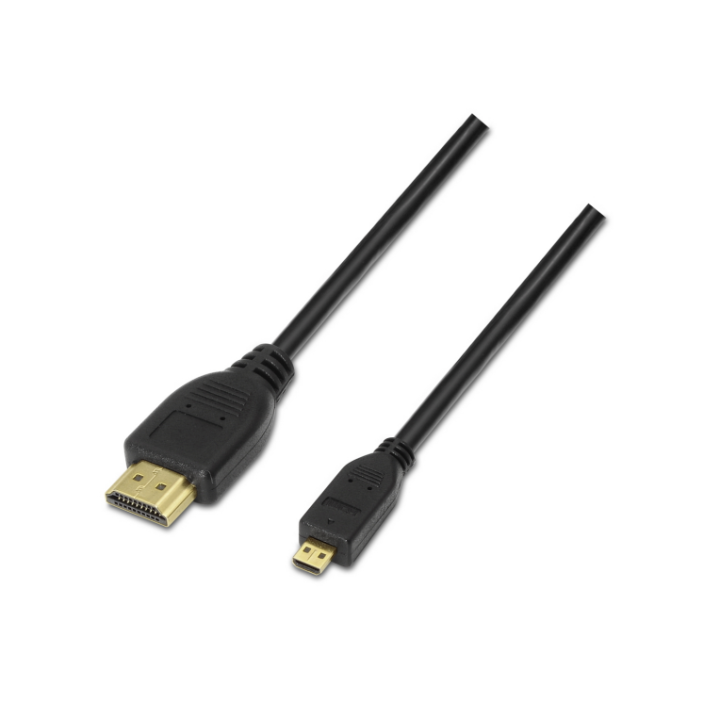 cable aisens micro hdmi alta velocidad a/m d/m negro 1.8m