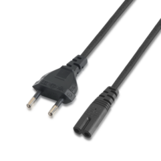 cable alimentacion aisens forma 8 cee7 16 m c7 h negro 1.5m