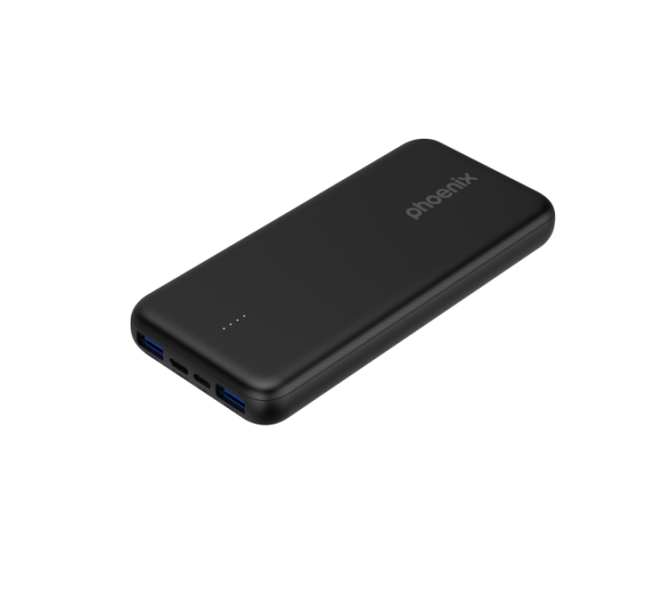 phoenix technologies phoenix powerbank bateria externa 10000mah con 2 usb carga rapida y 1 usb tipo
